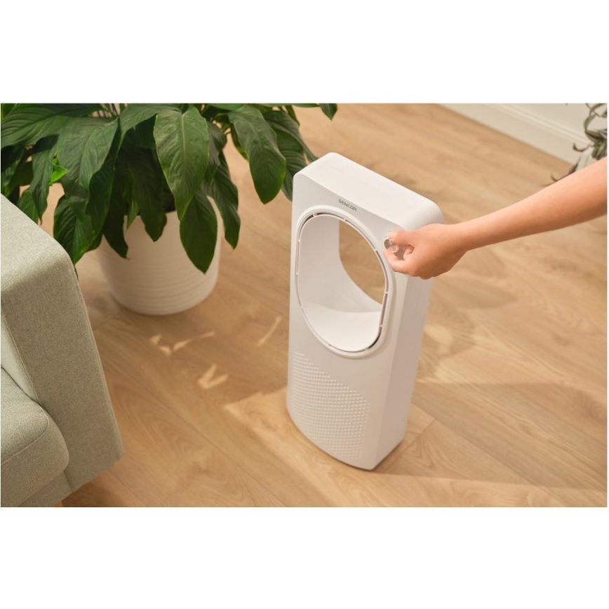 Sencor - Podłogowy wentylator bezłopatkowy 50W/230V biały