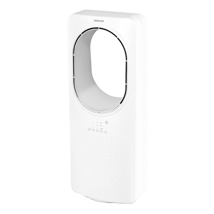 Sencor - Podłogowy wentylator bezłopatkowy 50W/230V biały + zdalne sterowanie
