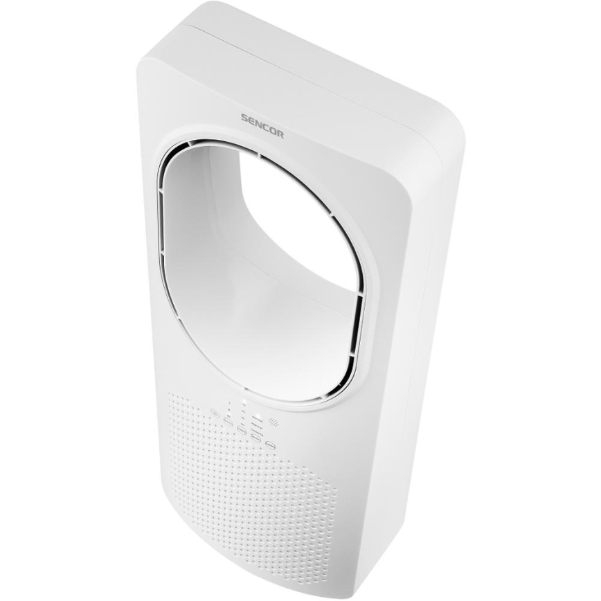 Sencor - Podłogowy wentylator bezłopatkowy 50W/230V biały + zdalne sterowanie