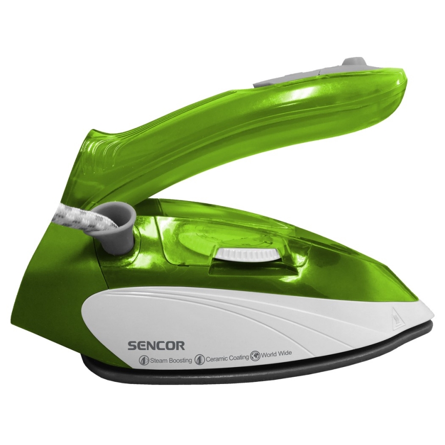 Sencor - Podróżne żelazko parowe 1100W/115V/230V zielone
