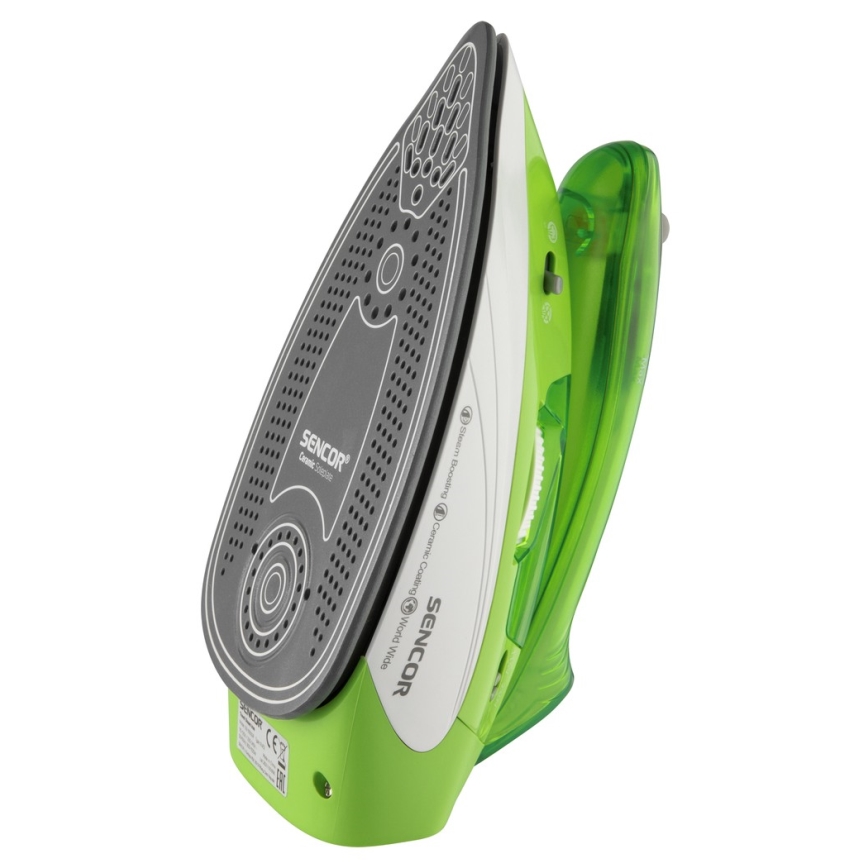 Sencor - Podróżne żelazko parowe 1100W/115V/230V zielone