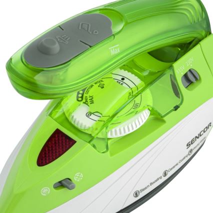 Sencor - Podróżne żelazko parowe 1100W/115V/230V zielone