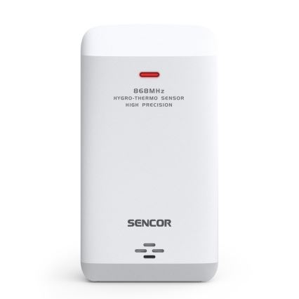 Sencor - Profesjonalna stacja pogodowa z kolorowym wyświetlaczem LCD 5V/1xCR2032 + 3xAA Wi-Fi