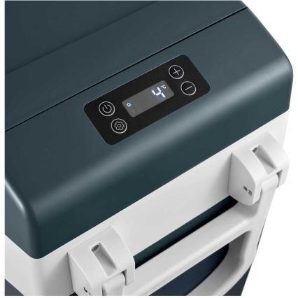 Sencor - Przenośna kompresorowa lodówka samochodowa 55 l 70W/12V/230V niebieska/biała