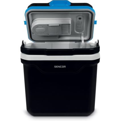 Sencor - Przenośna lodówka samochodowa 24 l 60W/12V/230V czarna