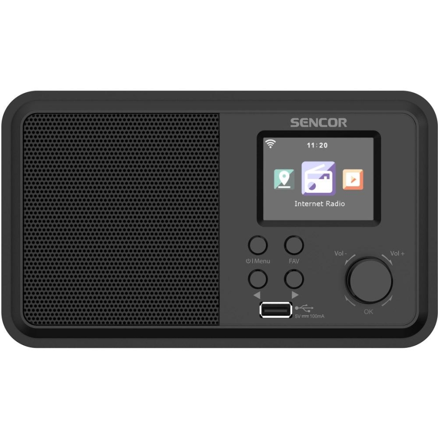 Sencor - Radio internetowe 4W/5V Wi-Fi + Pplot zdalnego sterowania