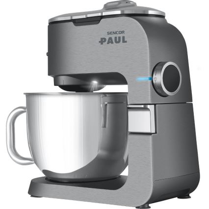 Sencor - Wielofunkcyjny robot kuchenny z misą ze stali nierdzewnej 1500W/230V matowy chrom