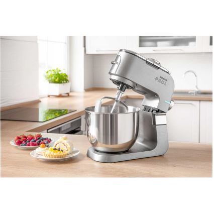 Sencor - Robot kuchenny z misą ze stali nierdzewnej 1700W/230V matowy chrom