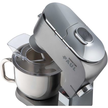 Sencor - Robot kuchenny z misą ze stali nierdzewnej 1700W/230V matowy chrom