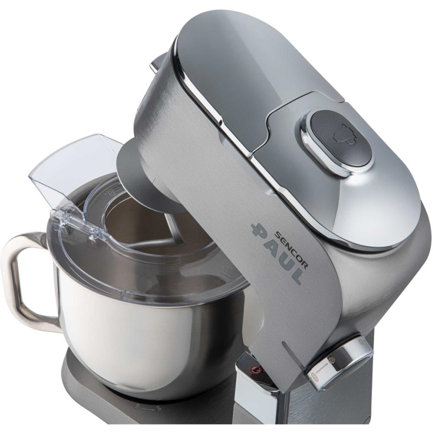 Sencor - Robot kuchenny z misą ze stali nierdzewnej 1700W/230V matowy chrom