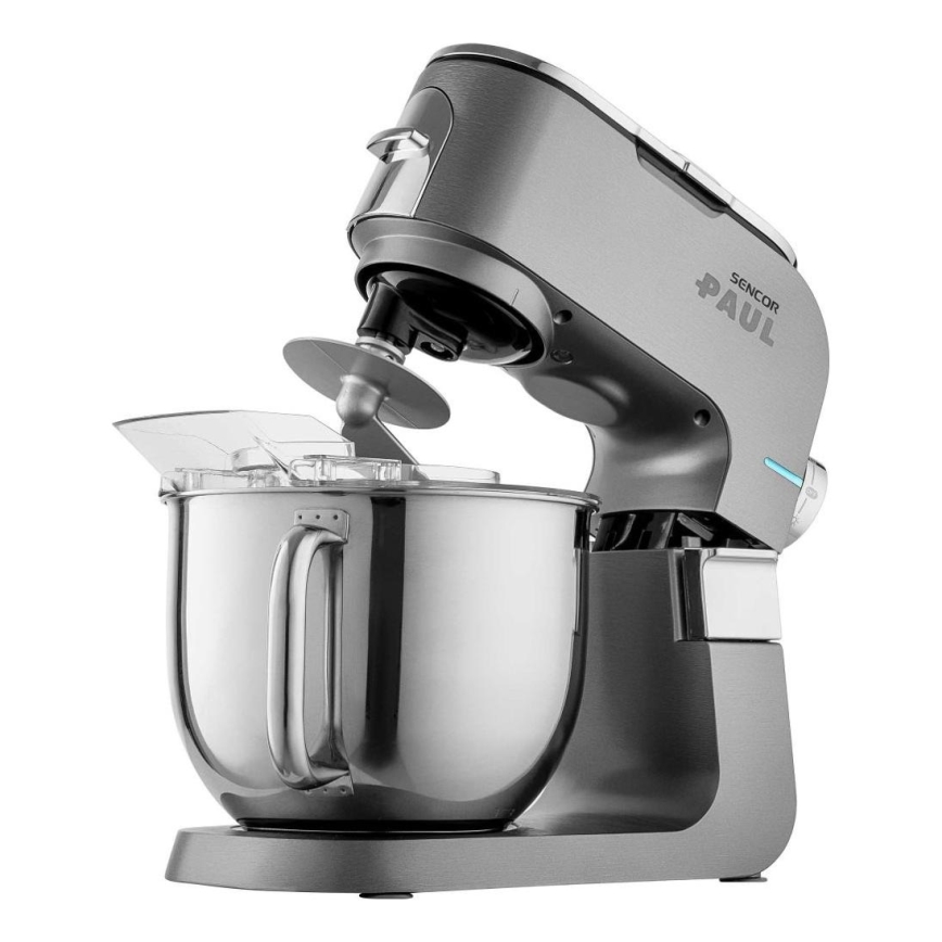 Sencor - Robot kuchenny z misą ze stali nierdzewnej 1700W/230V matowy chrom