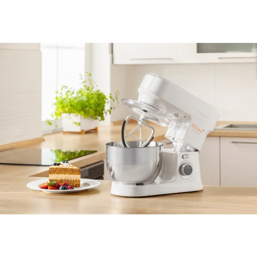 Sencor - Robot kuchenny z miską ze stali nierdzewnej 1000W/230V biały