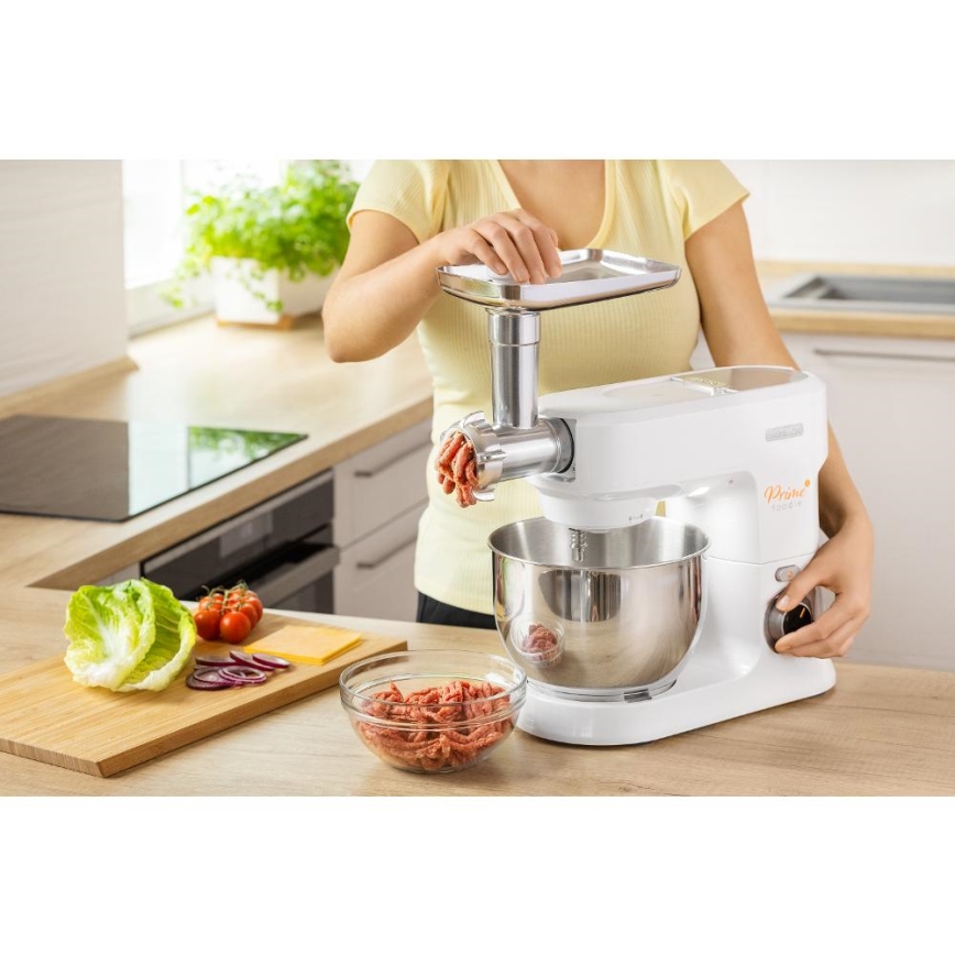 Sencor - Robot kuchenny z miską ze stali nierdzewnej 1000W/230V biały
