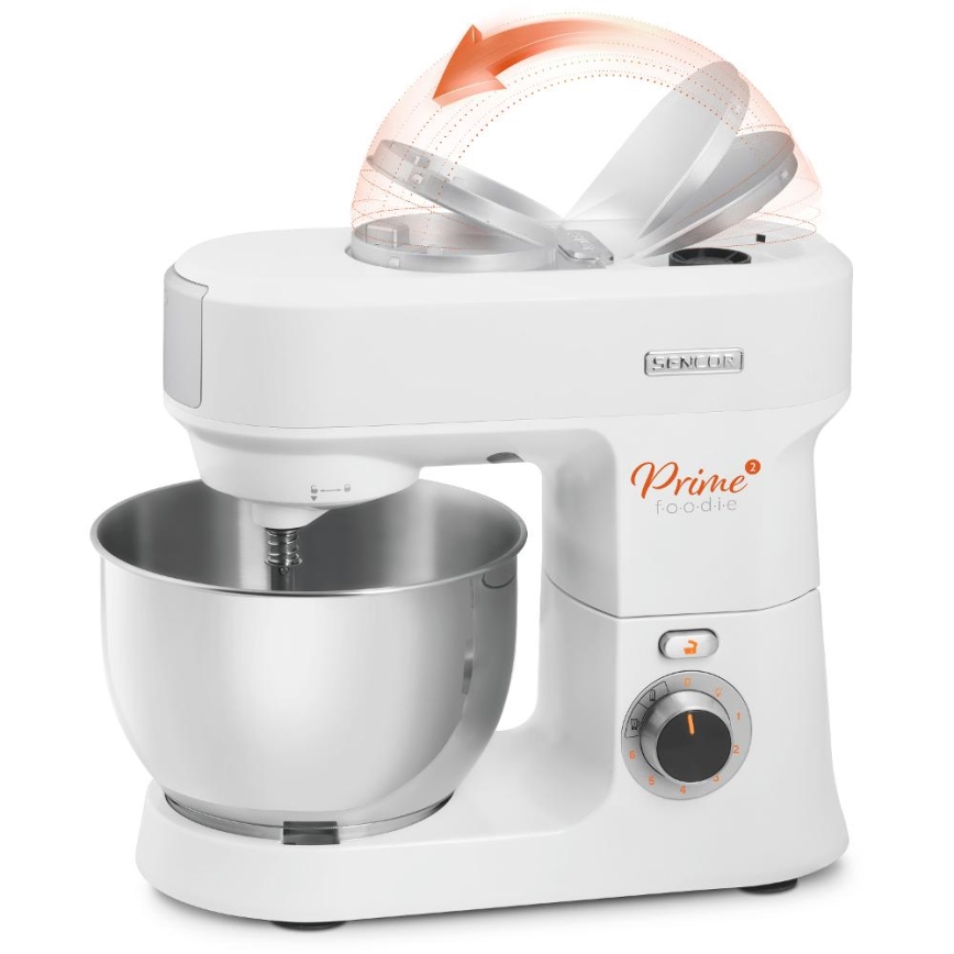 Sencor - Robot kuchenny z miską ze stali nierdzewnej 1000W/230V biały