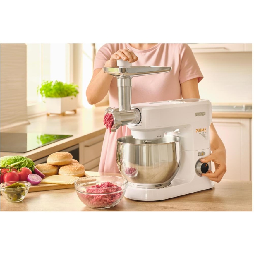 Sencor - Robot kuchenny z miską ze stali nierdzewnej 1000W/230V biały