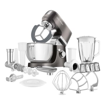 Sencor - Robot kuchenny z miską ze stali nierdzewnej 1000W/230V szary