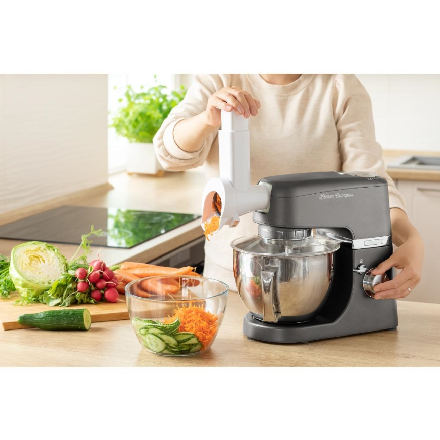 Sencor - Robot kuchenny z miską ze stali nierdzewnej 1000W/230V szary
