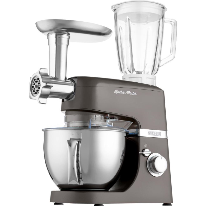 Sencor - Robot kuchenny z miską ze stali nierdzewnej 1000W/230V szary