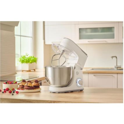 Sencor - Robot kuchenny z miską ze stali nierdzewnej 1300W/230V biały