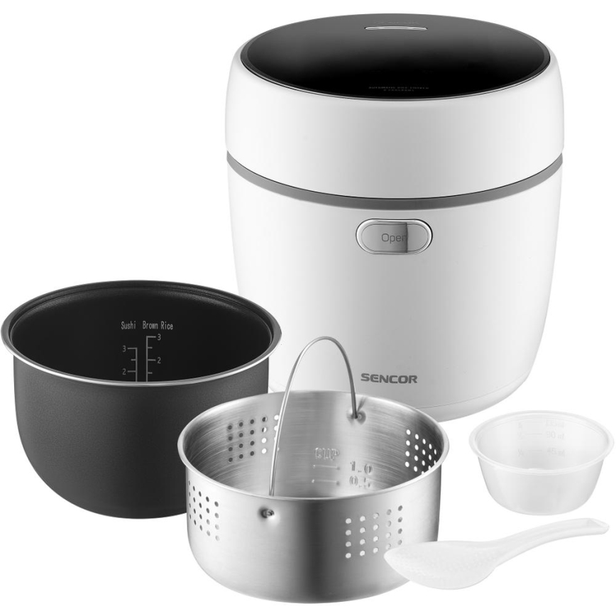 Sencor - Ryżowar 350W/230V 0,6 l biały