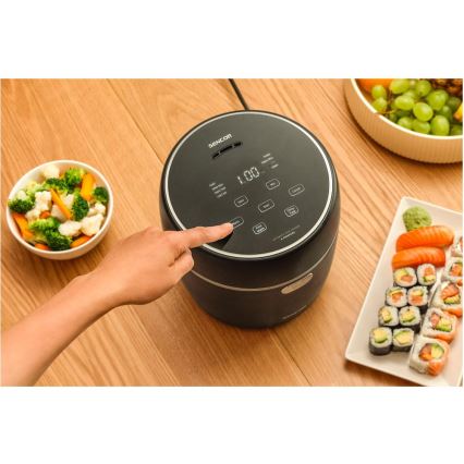 Sencor - Ryżowar 350W/230V 0,6 l czarny