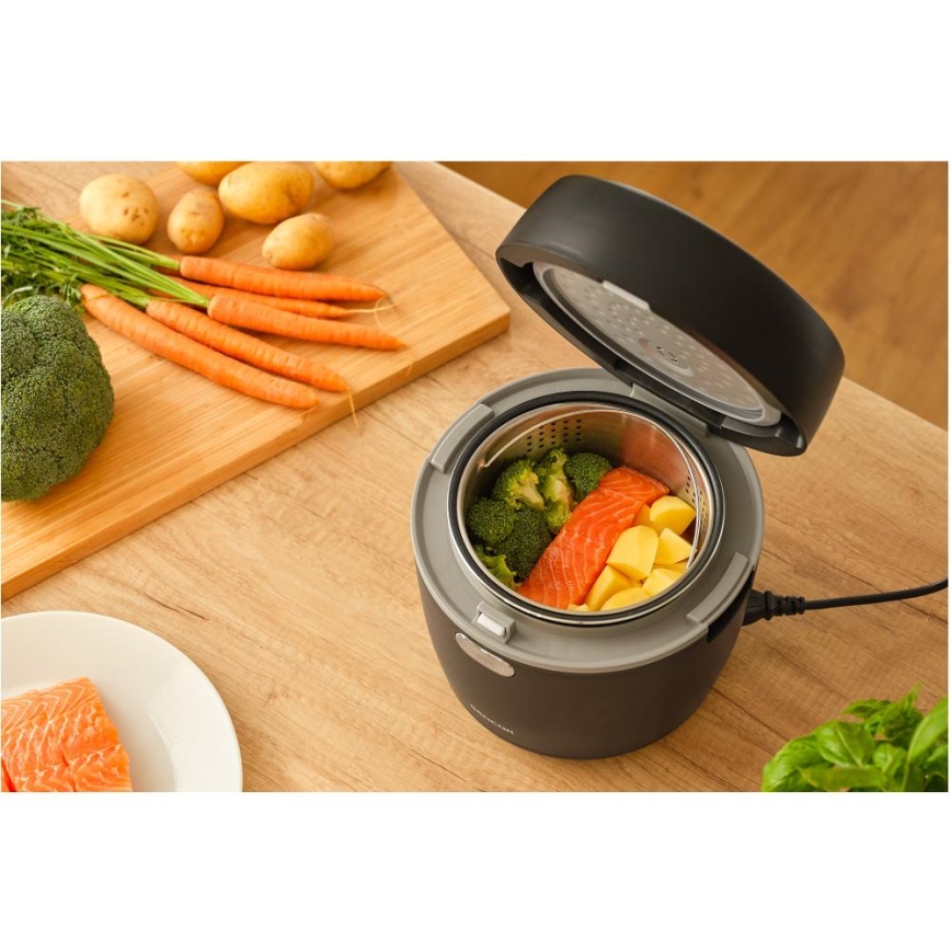 Sencor - Ryżowar 350W/230V 0,6 l czarny