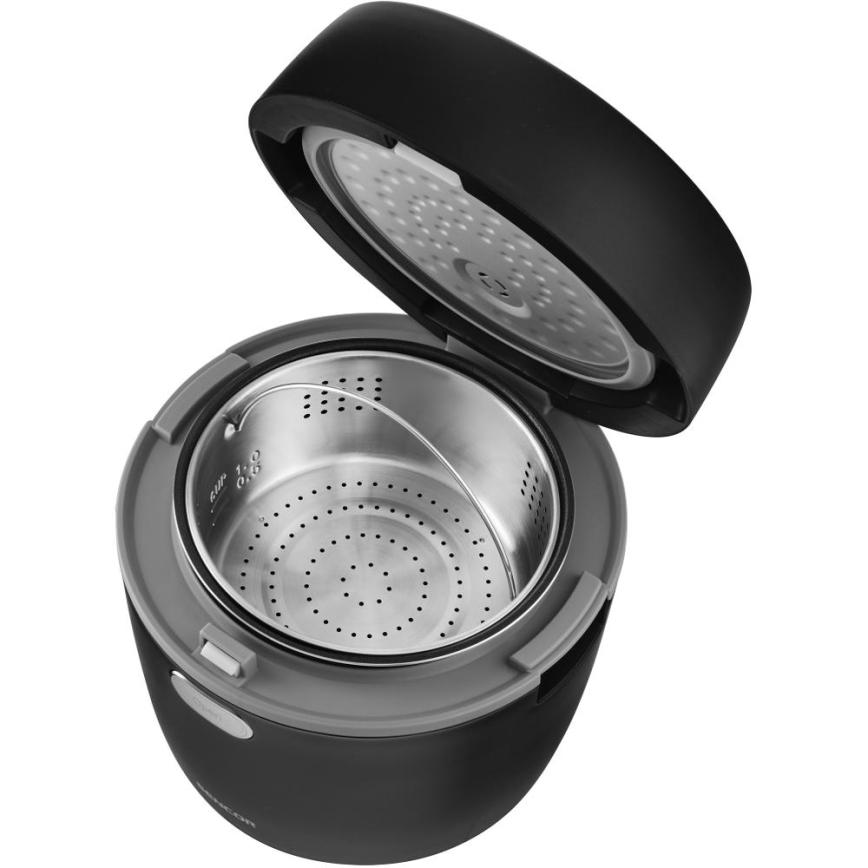 Sencor - Ryżowar 350W/230V 0,6 l czarny