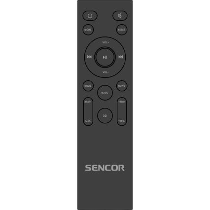 Sencor - Soundbar 200W/230V + pilot zdalnego sterowania