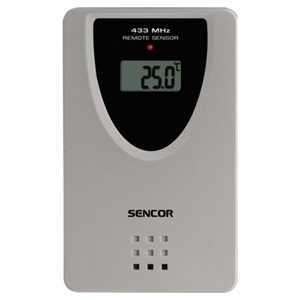 Sencor - Stacja meteorologiczna z barevným LCD displejem, budzikiem i projektorem 2xAA + 2xAAA