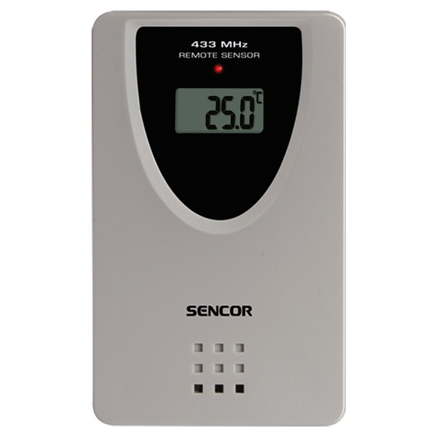 Sencor - Stacja meteorologiczna z barevným LCD displejem, budzikiem i projektorem 2xAA + 2xAAA