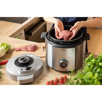 Sencor - Szybkowar elektryczny 1100W/230V 10 funkcji 5,5 l