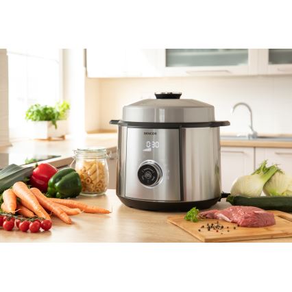 Sencor - Szybkowar elektryczny 1100W/230V 10 funkcji 5,5 l