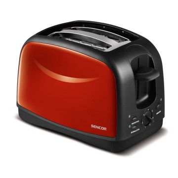 Sencor - Toster z dwoma otworami 850W/230V czerwony