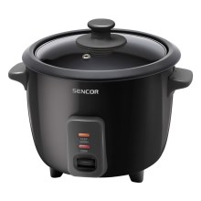 Sencor - Urządzenie do gotowania ryżu 300W/230V 0,6l czarne