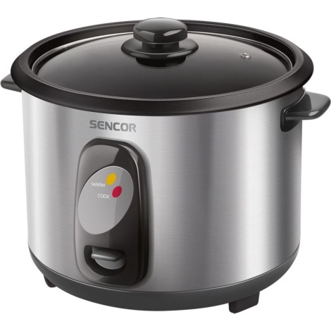 Sencor - Urządzenie do gotowania ryżu 500W/230V 1,5 l stal nierdzewna