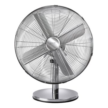 Sencor - Wentylator biurkowy 50W/230V błyszczący chrom