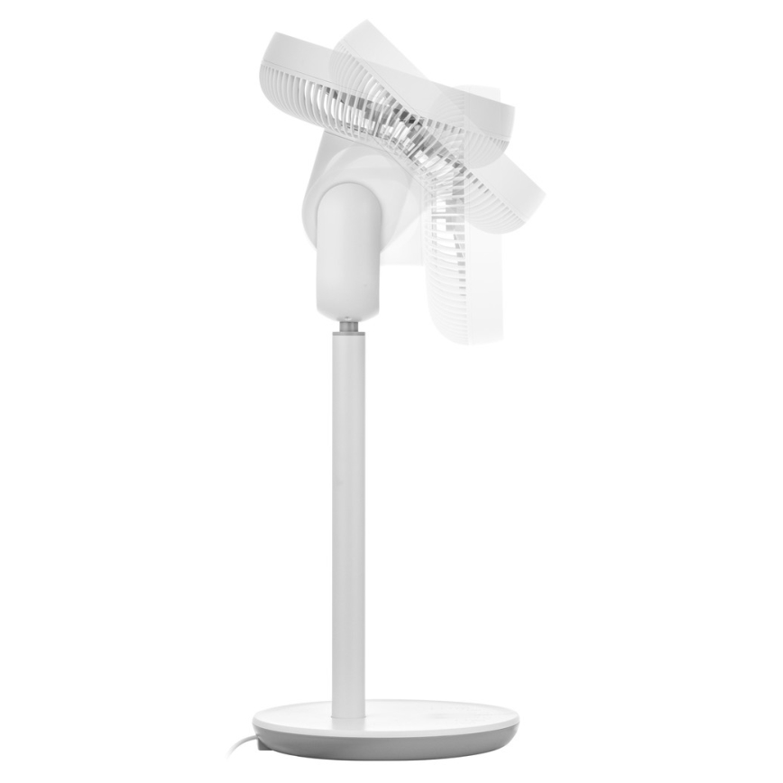 Sencor - Wentylator podłogowy 3D UltraSilent 26W/230V biały + pilot zdalnego sterowania