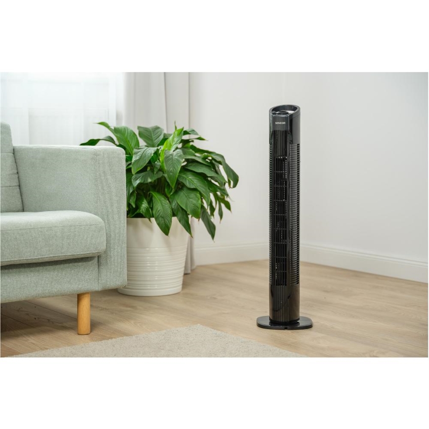 Sencor - Wentylator podłogowy 50W/230V czarny