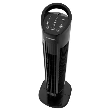 Sencor - Wentylator podłogowy 50W/230V czarny + pilot