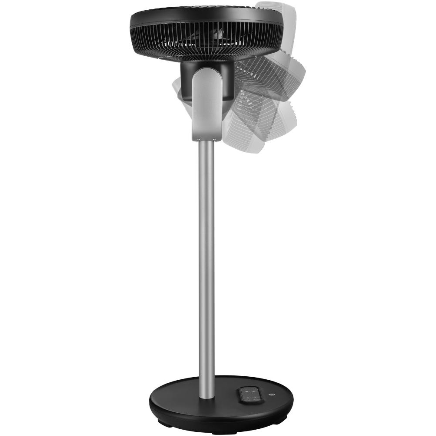 Sencor - Wentylator stojący 3D UltraSilent 26W/230V Wi-Fi czarny + pilot zdalnego sterowania