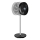 Sencor - Wentylator stojący 3D UltraSilent 26W/230V Wi-Fi czarny + pilot zdalnego sterowania