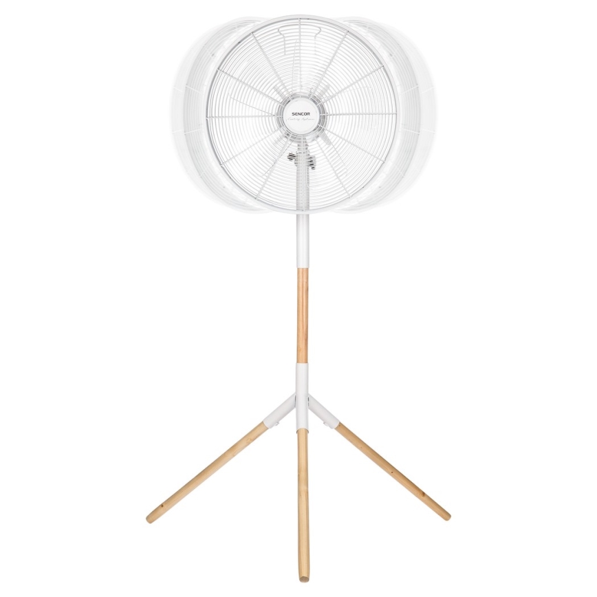 Sencor - Wentylator stojący 50W/230V śr. 40 cm biały/buk