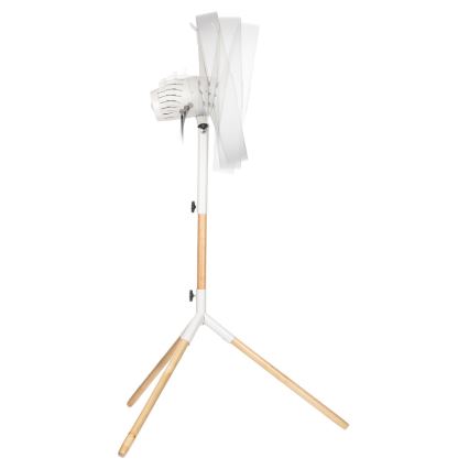 Sencor - Wentylator stojący 50W/230V śr. 40 cm biały/buk