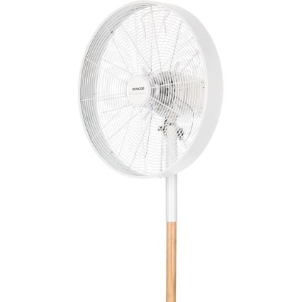 Sencor - Wentylator stojący 50W/230V śr. 40 cm biały/buk