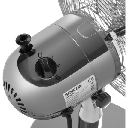 Sencor - Wentylator stołowy 30W/230V błyszczący chrom