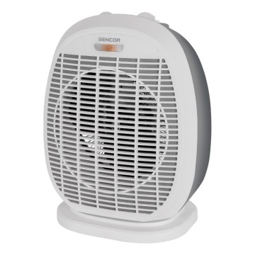 Sencor - Wentylator z elementem grzewczym 1200/2000W/230V biały/szary