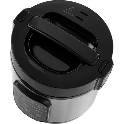 Sencor - Wielofunkcyjny ryżowar 350W/230V 0,6 l stal nierdzewna/czarny