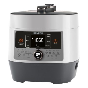 Sencor - Wielofunkcyjny szybkowar elektryczny 5,5 l 1000W/230V biały/czarny