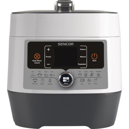 Sencor - Wielofunkcyjny szybkowar elektryczny 5,5 l 1000W/230V biały/czarny