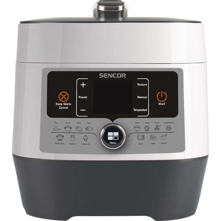 Sencor - Wielofunkcyjny szybkowar elektryczny 5,5 l 1000W/230V biały/czarny